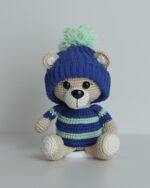 Oliver, the Blue Beanie Bear - Image 2